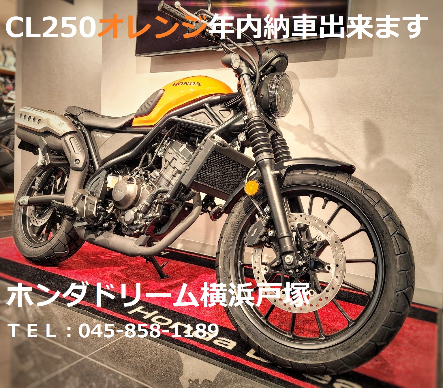 CL250年内納車可能です。 – ホンダドリーム新横浜/横浜戸塚 | バイク販売,修理ならHonda Dream 新横浜/横浜戸塚